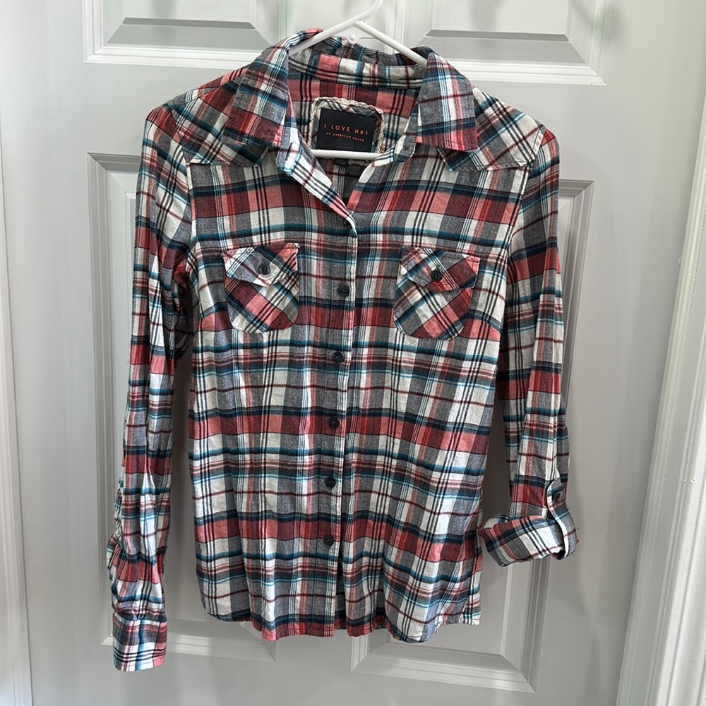Forever 21 Long-sleeve Checkered Shirt